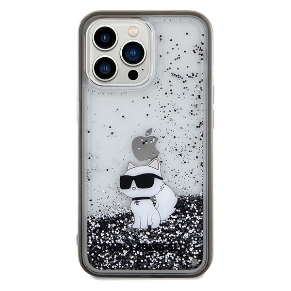 Karl Lagerfeld KLHCP13XLKCNSK iPhone 13 Pro Max 6.7&quot; transparent hardcase Liquid Glitter Choupette