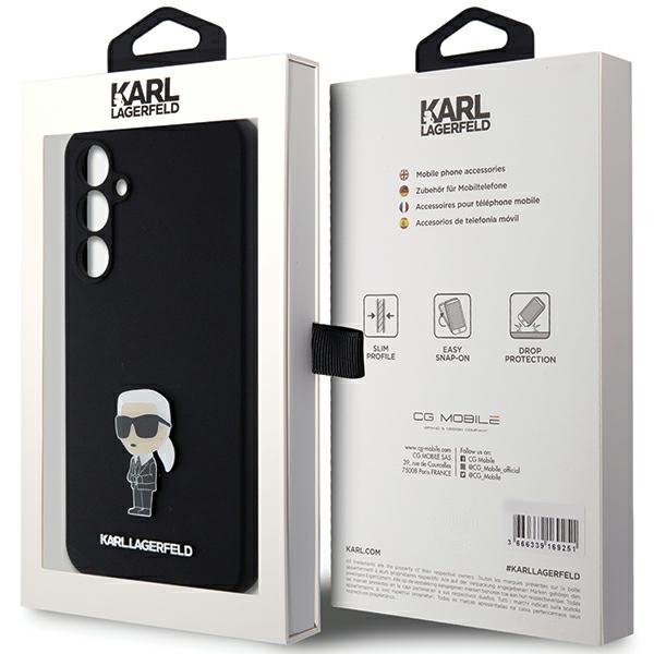Karl Lagerfeld KLHCS23FEMHKNPK S23 FE S711 czarny/black Silicone Ikonik Metal Pin