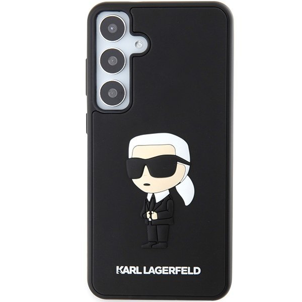 Karl Lagerfeld KLHCS24S3DRKINK S24 S921czarny/black hardcase 3D Rubber Ikonik