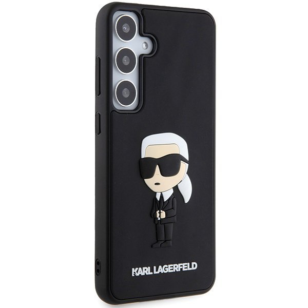 Karl Lagerfeld KLHCS24S3DRKINK S24 S921czarny/black hardcase 3D Rubber Ikonik