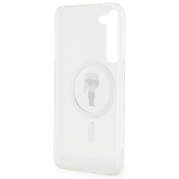 Karl Lagerfeld KLHMS23MHFCKNOT S23+ S916 transparent hardcase IML Ikonik MagSafe