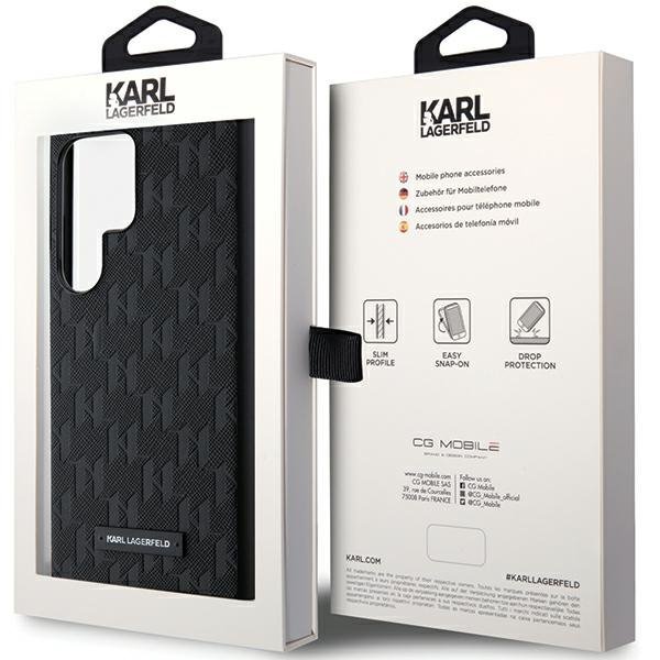 Karl Lagerfeld KLHCS24LSAKLHPK S24 Ultra S928 hardcase czarny/black Saffiano Mono Metal Logo