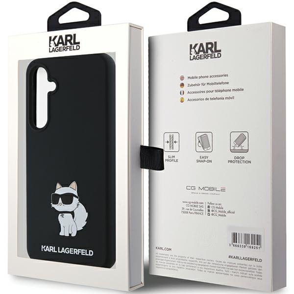 Karl Lagerfeld KLHCSA55SMHCNPK A55 A556 czarny/black hardcase Silicone Choupette