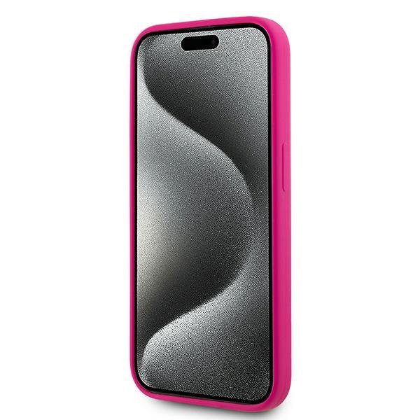 Karl Lagerfeld KLHMP15XSCHPPLF iPhone 15 Pro Max 6.7&quot; różowy/fuschia hardcase Silicone Choupette Head MagSafe