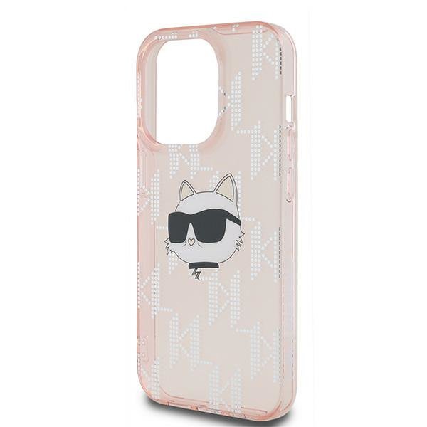 Karl Lagerfeld KLHCP14LHKLPCHP iPhone 14 Pro 6.1&quot; różowy/pink hardcase IML Choupette Head & Monogram