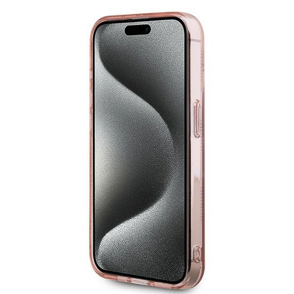 Karl Lagerfeld KLHCP15XHKLPCHP iPhone 15 Pro Max 6.7&quot; różowy/pink hardcase IML Choupette Head & Monogram