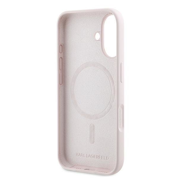Karl Lagerfeld KLHMP16MSKCHPPLP iPhone16 Plus 6.7&quot; różowy/pink hardcase Silicone Double Heads Print MagSafe