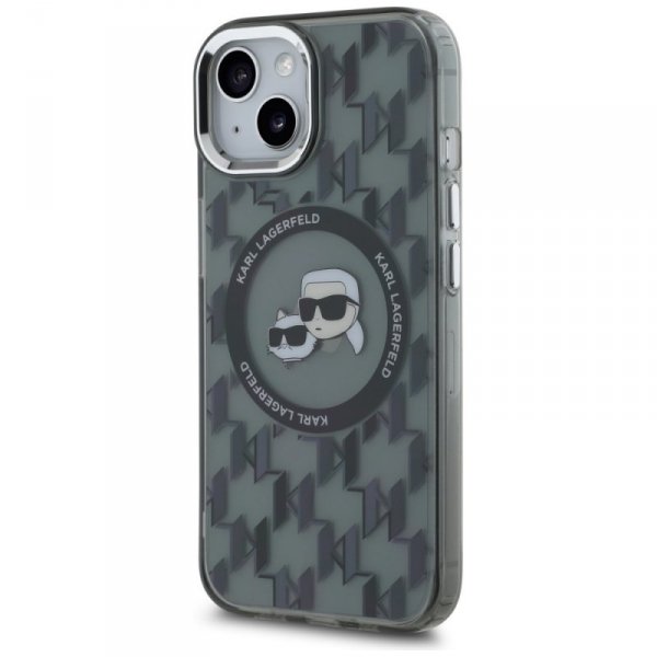Karl Lagerfeld KLHMP15SHMCKMHK iPhone 156.1&quot; czarny/black IML Monogram Karl&Choupette Head MagSafe
