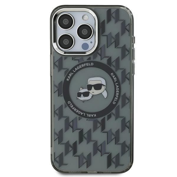 Karl Lagerfeld KLHMP15XHMCKMHK iPhone 15Pro Max 6.7&quot; czarny/black IML Monogram Karl&Choupette Head MagSafe