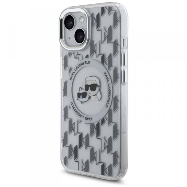 Karl Lagerfeld KLHMP15SHMCKMHT iPhone 156.1&quot; przezroczysty/transparent IML Monogram Karl&Choupette Head MagSafe
