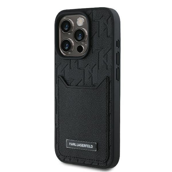 Karl Lagerfeld KLHCP16XPGKHPRPK iPhone 16 Pro Max 6.9&quot; czarny/black hardcase Cardslots Monogram