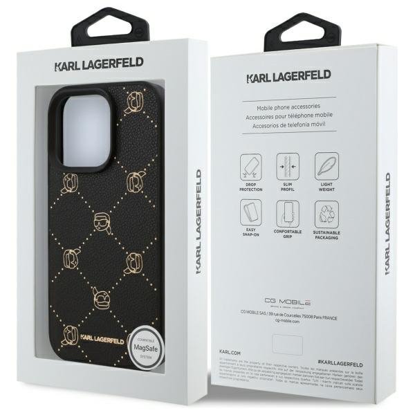 Karl Lagerfeld KLHMP16XPGKHPHK iPhone 16Pro Max 6.9&quot; czarny/black Magsafe Karl Head