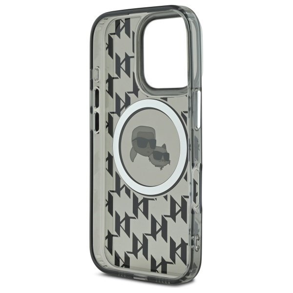 Karl Lagerfeld KLHMP16XHMCKMHK iPhone 16Pro Max 6.9&quot; czarny/black IML Monogram Karl&Choupette Head MagSafe