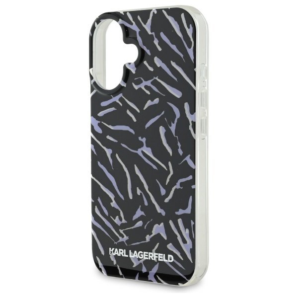 Karl Lagerfeld KLHCP16MHZBPKCCU iPhone16 Plus 6.7&quot; fioletowy/purple Zebra With Cord