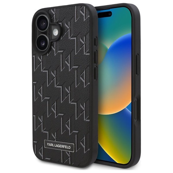 Karl Lagerfeld KLHMP16SPKHPORPK iPhone   16 6.1&quot; czarny/black hardcase Hot Stamp Magsafe