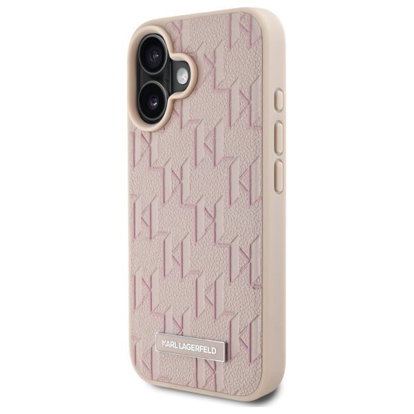 Karl Lagerfeld KLHMP16SPKHPORPP iPhone16 6.1&quot; różowy/pink hardcase Hot Stamp Magsafe
