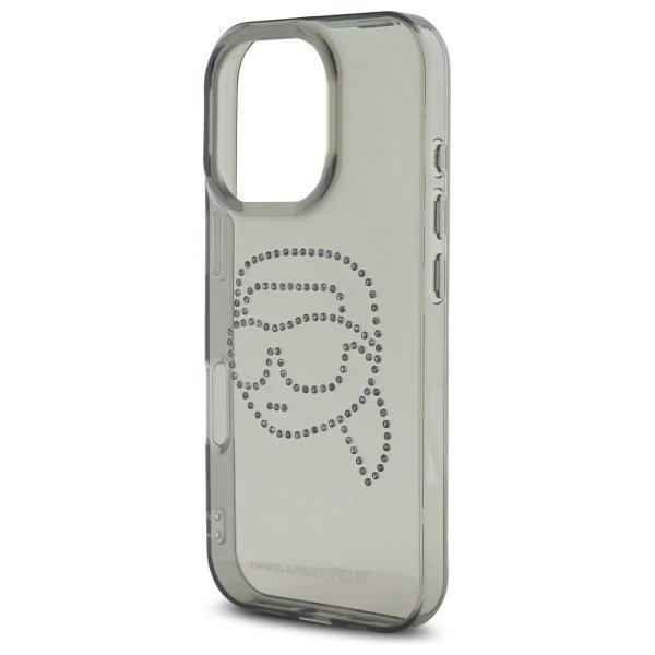 Karl Lagerfeld KLHCP16XHKHDCELK iPhone   16 Pro Max 6.9&quot; czarny/black hardcase IML Rhinestones Karl Head