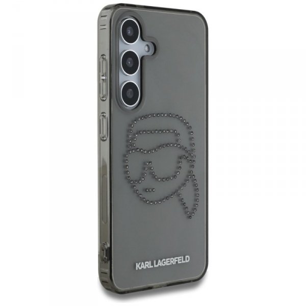Etui Karl Lagerfeld Rhinestones Karl     Head Logo do Samsung Galaxy S25 czarny