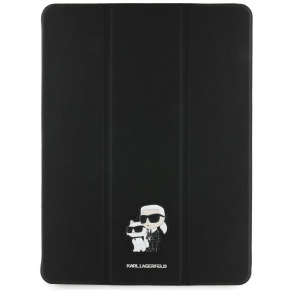 Karl Lagerfeld KLFC13RM24SAKCK iPad Air  13" 2024/2025 Book Cover czarny/black Saffiano Magnetic Karl &Choupette