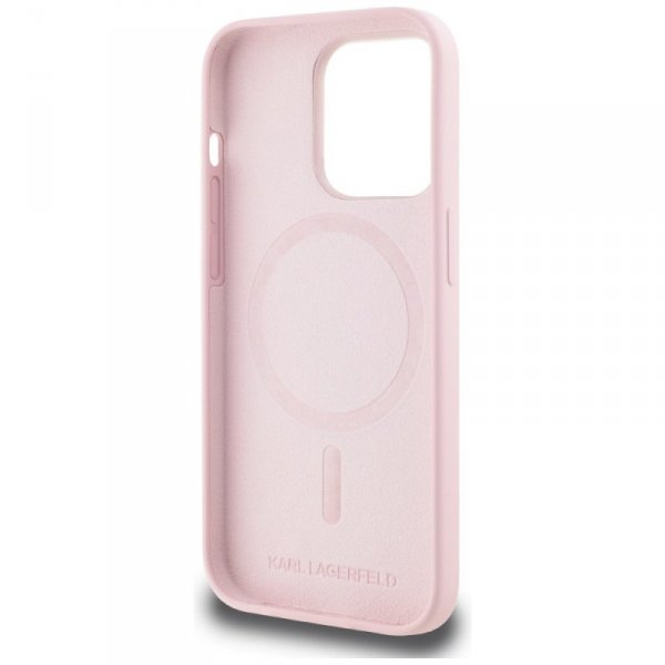 Etui Karl Lagerfeld Silicone             Karl&Choupette MagSafe do iPhone 14 Pro Max różowy