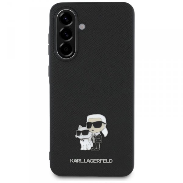 Etui Karl Lagerfeld Saffiano w/ K&C      Metal Logo do Samsung Galaxy A56 czarny