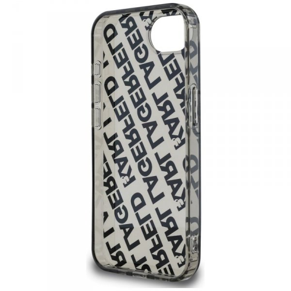 Etui Karl Lagerfeld IML Repeat Logo do   iPhone 16e srebrny