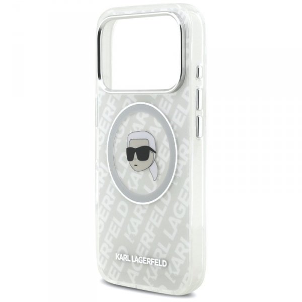 Etui Karl Lagerfeld IML Karl Head Logo   MagSafe do iPhone 17 Pro Max szary