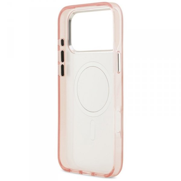 Etui Karl Lagerfeld IML Aquarelle        Choupette & Logo MagSafe do iPhone 17 Pro Max różowy