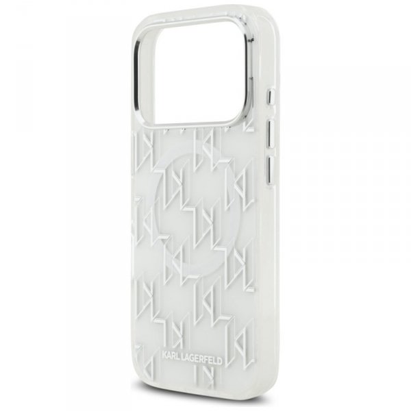 Etui Karl Lagerfeld IML KL Monogram      MagSafe do iPhone 17 Pro biały