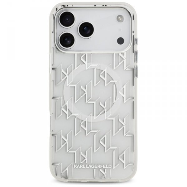 Etui Karl Lagerfeld IML KL Monogram      MagSafe do iPhone 17 Pro Max biały