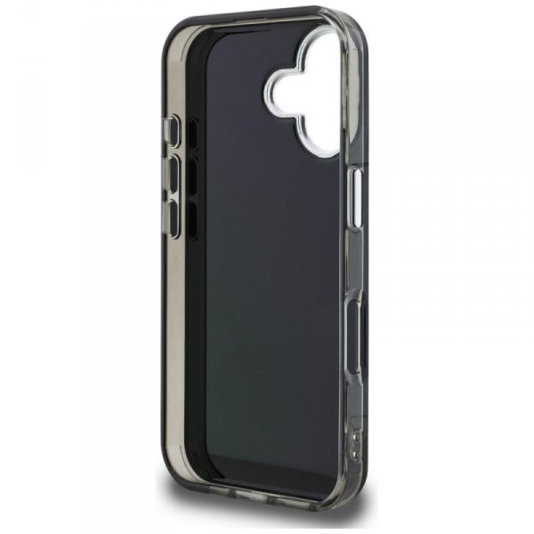 Etui Karl Lagerfeld IML Aquarelle Karl   & Choupette & Logo do iPhone 16 czarny
