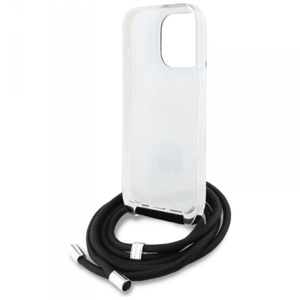 Etui Karl Lagerfeld IML Crossbody        Karl&Choupette Head do iPhone 16 Pro biały