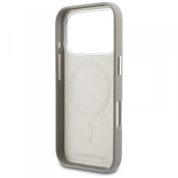 Etui Karl Lagerfeld Karl Head Logo       MagSafe do iPhone 17 Pro szary