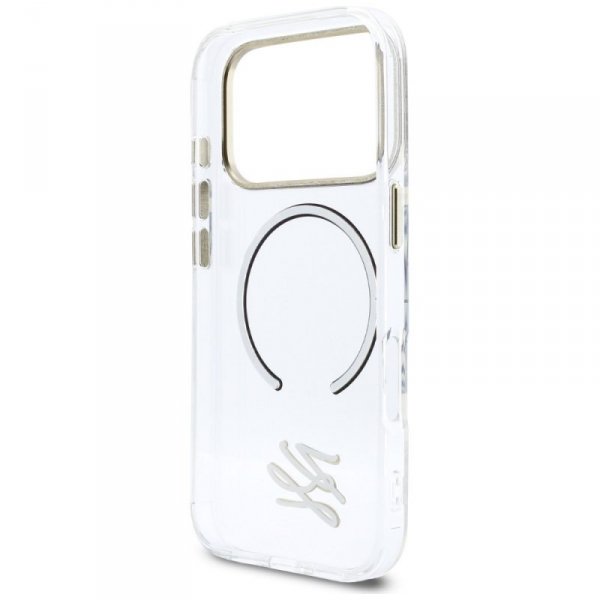 Etui Karl Lagerfeld IML KL Script Logo   MagSafe do iPhone 17 Pro Max przezroczysty