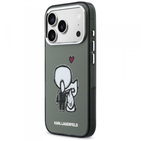 Etui Karl Lagerfeld Karl & Choupette     Back MagSafe do iPhone 17 Pro czarny