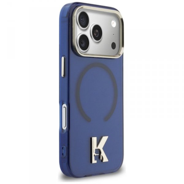 Etui Karl Lagerfeld IML K Head Logo      MagSafe do iPhone 17 Pro Max niebieski