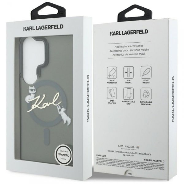Etui Karl Lagerfeld IML KC Script        MagSafe do Samsung Galaxy S26 Ultra czarny