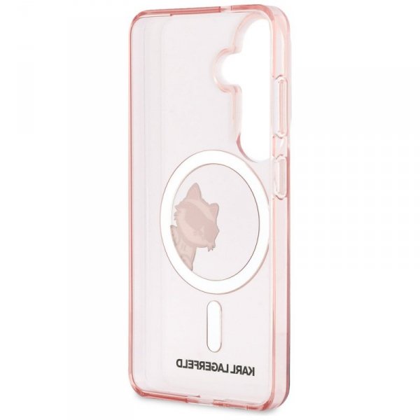 Etui Karl Lagerfeld IML Peekaboo         Choupette MagSafe do Samsung Galaxy S26 różowy