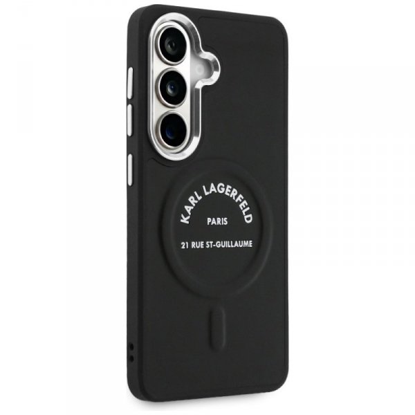 Etui Karl Lagerfeld Embossed Ring RSG    Logo MagSafe do Samsung Galaxy S26 czarny