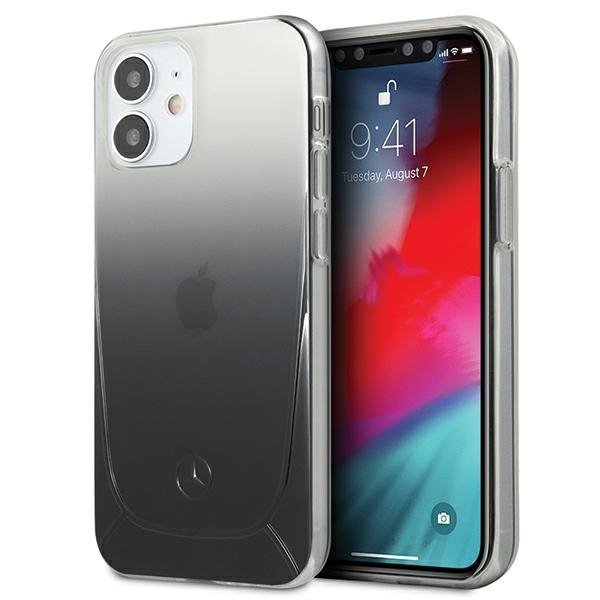 Mercedes MEHCP12SARGBK iPhone 12 mini5,4&quot; czarny/black hardcase Transparent Line