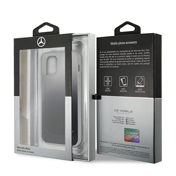 Mercedes MEHCP12SARGBK iPhone 12 mini5,4&quot; czarny/black hardcase Transparent Line