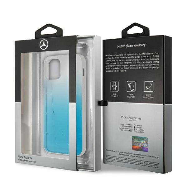 Mercedes MEHCP12SCLGBL iPhone 12 mini 5,4&quot; niebieski/blue hardcase Transparent Line