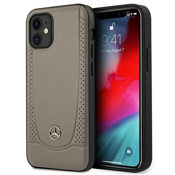 Mercedes MEHCP12SARMBR iPhone 12 mini 5,4&quot; brązowy/brown hardcase Urban Line