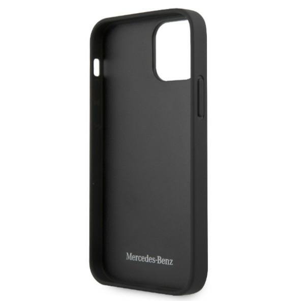 Mercedes MEHCP12LPSQBK iPhone 12 Pro Max6,7&quot; czarny/black hardcase Leather Stars Pattern