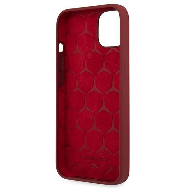 Mercedes MEHCP13MSILRE iPhone 13 / 14 / 15 6.1&quot; czerwony/red hardcase Silicone Line