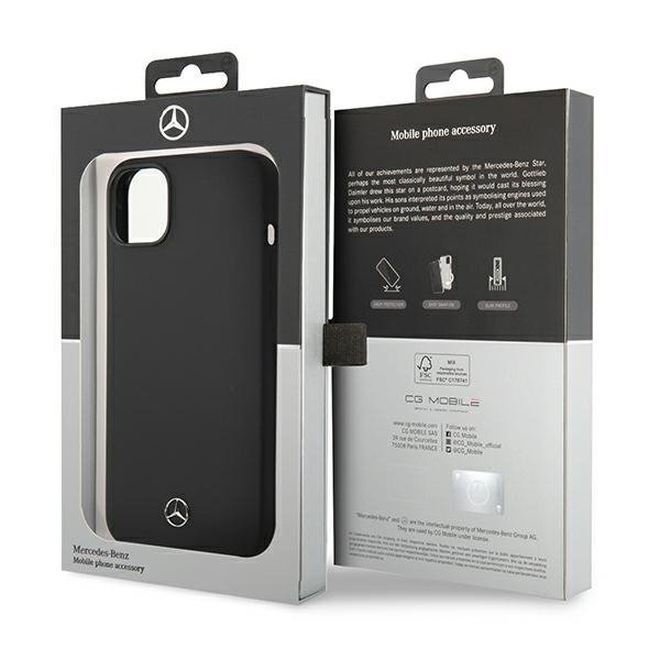 Mercedes MEHMP14MSILBK iPhone 14 Plus / 15 Plus 6,7&quot; czarny/black hardcase Silicone Line Magsafe