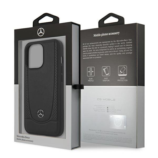Mercedes MEHCP15XARMBK iPhone 15 Pro Max 6.7&quot; czarny/black hardcase Leather Urban
