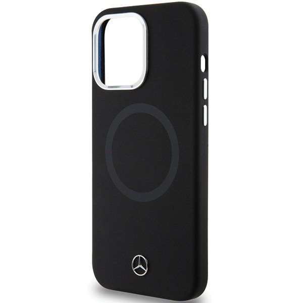 Mercedes MEHMP15L23SCMK iPhone 15 Pro 6.1&quot; czarny/black hardcase Silicone Bicolor MagSafe