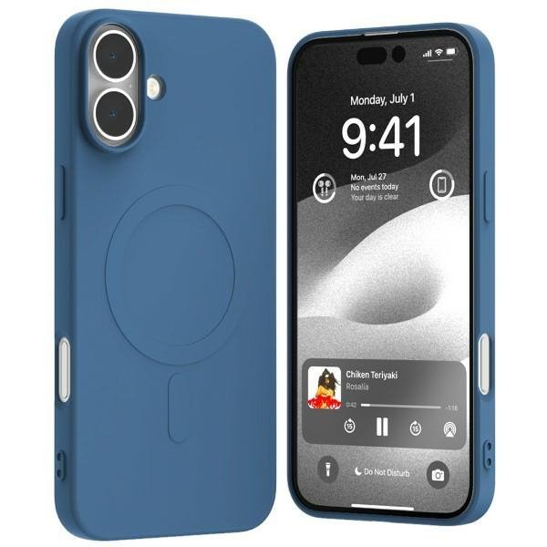 Mercury MagSafe Semi-Silicone iPhone 16Plus 6,7&quot; niebieski /blue