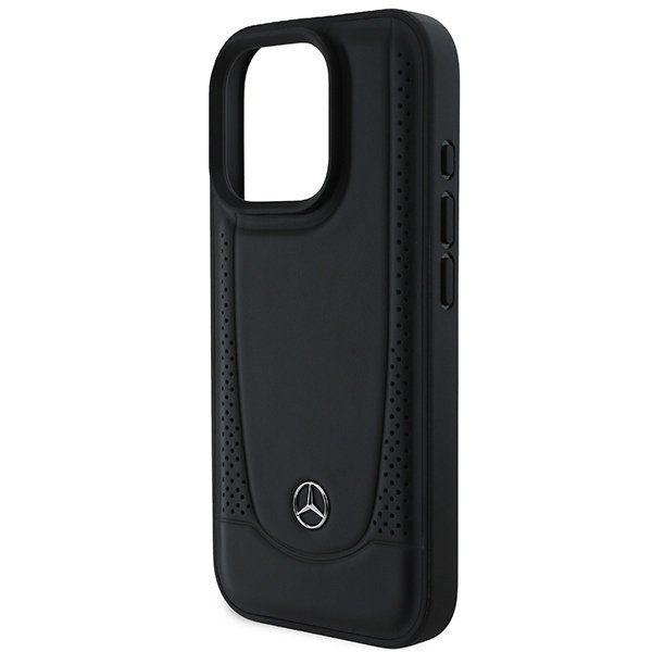 Mercedes MEHCP16LARMBK iPhone 16 Pro6.3&quot; czarny/black hardcase Leather Urban